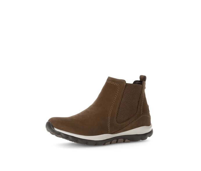 Gabor Damen  Sportliche Stiefelette Braun - Rauleder
