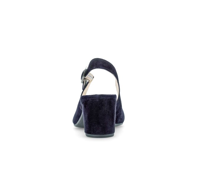 Gabor Damen  Slingpumps Blau - Rauleder