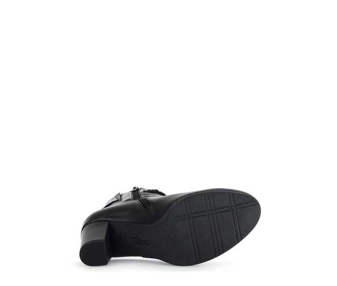 Gabor Damen  Plateau Stiefelette Schwarz - Glattleder