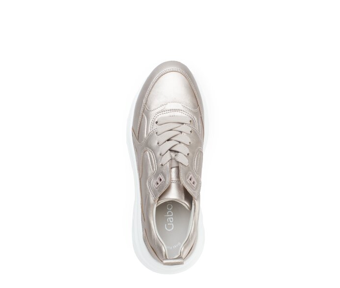 Gabor Damen  Sneaker Low Gold - Effektleder