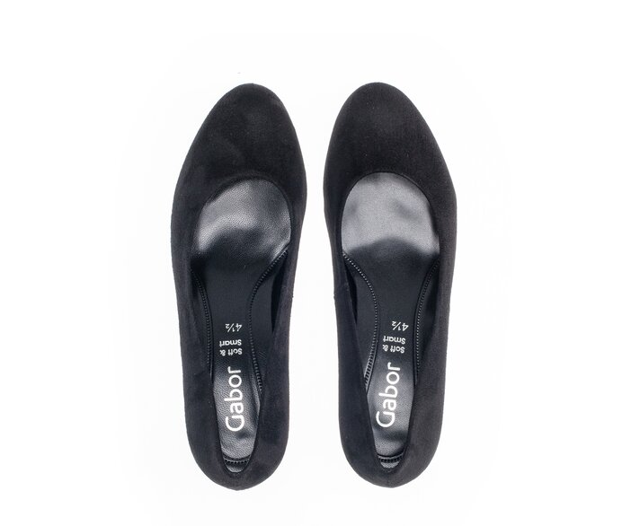 Gabor Damen  Eleganter Pumps Schwarz - Lederimitat