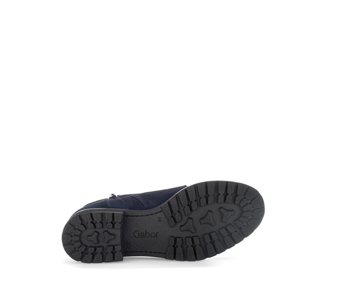 Gabor Damen  Schnürstiefelette Blau - Rauleder