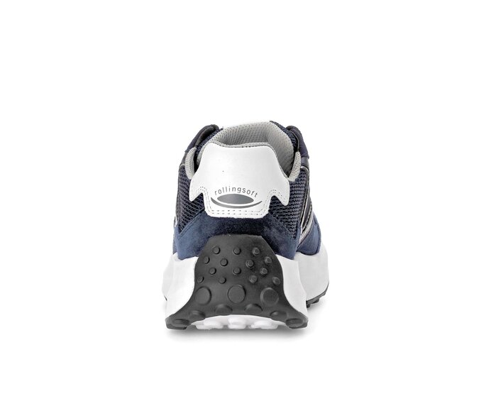 Gabor Damen  Sneaker Low Blau - Materialmix Leder