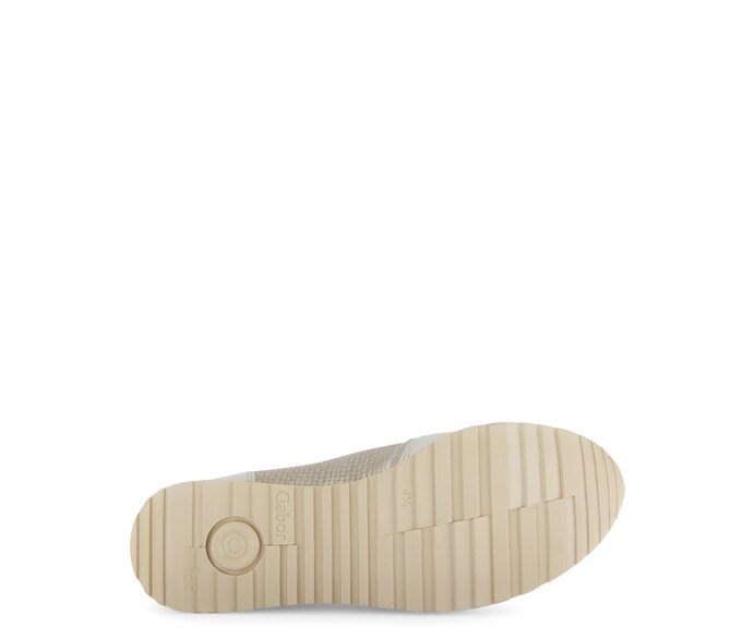 Gabor Damen  Sneaker Low Beige - Materialmix Leder