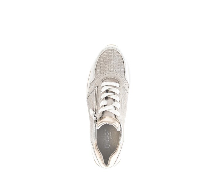 Gabor Damen  Sneaker Low Beige - Materialmix Leder