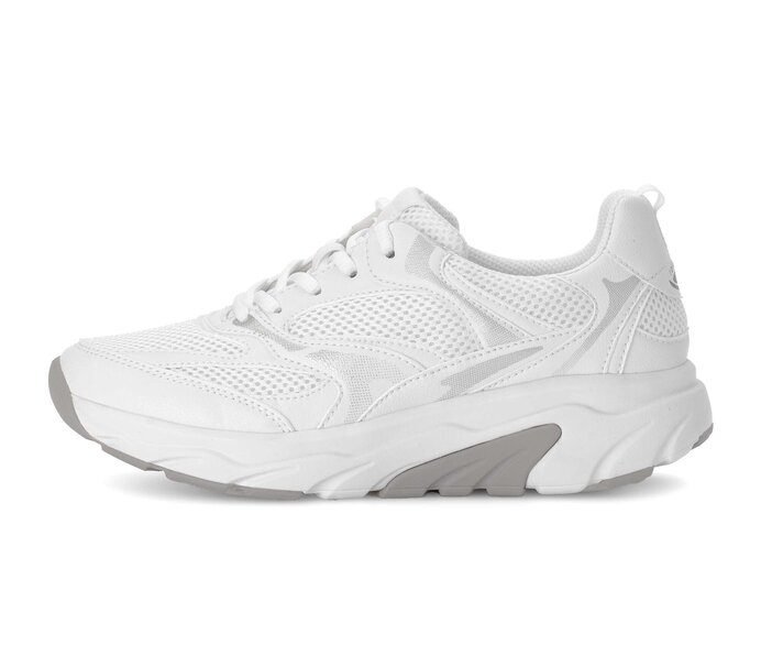 Gabor Damen Sneaker Low Weiß - Materialmix Lederimitat
