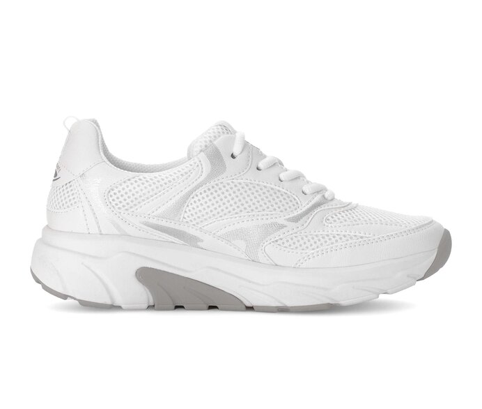 Gabor Damen  Sneaker Low Weiß - Materialmix Lederimitat