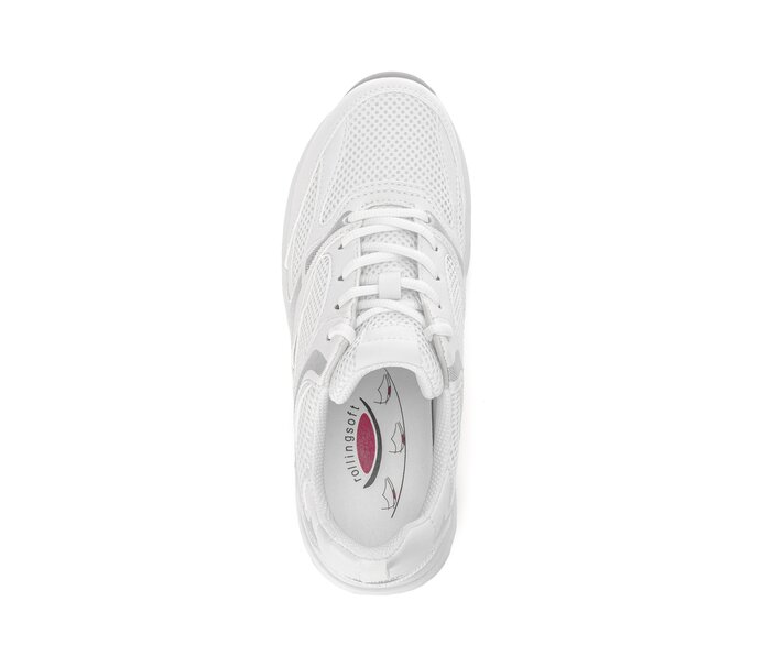 Gabor Damen  Sneaker Low Weiß - Materialmix Lederimitat