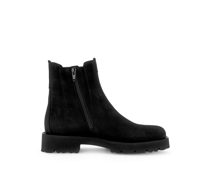 Gabor Damen  Chelsea Boot Schwarz - Rauleder