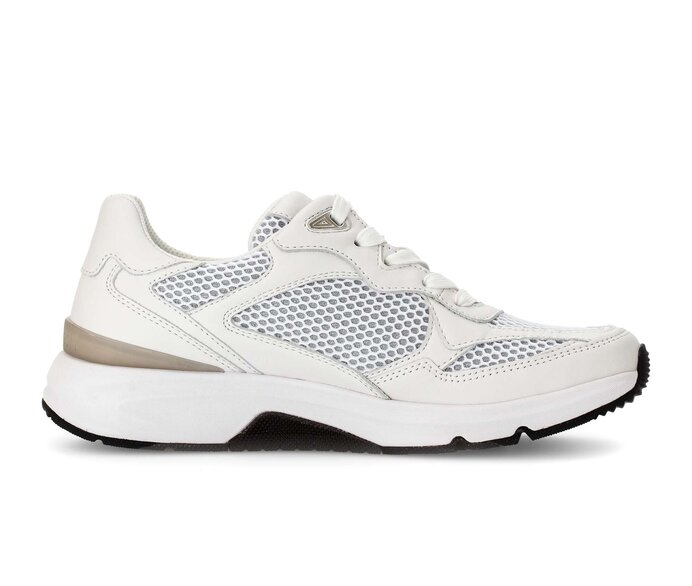 Gabor Damen  Sneaker Low Weiß - Materialmix Leder/Lederimitat