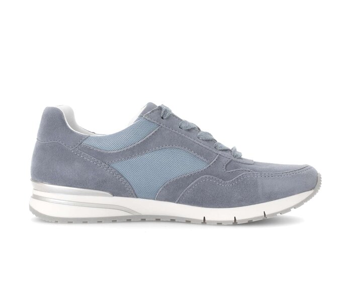 Gabor Damen  Sneaker Low Blau - Materialmix Leder/Lederimitat