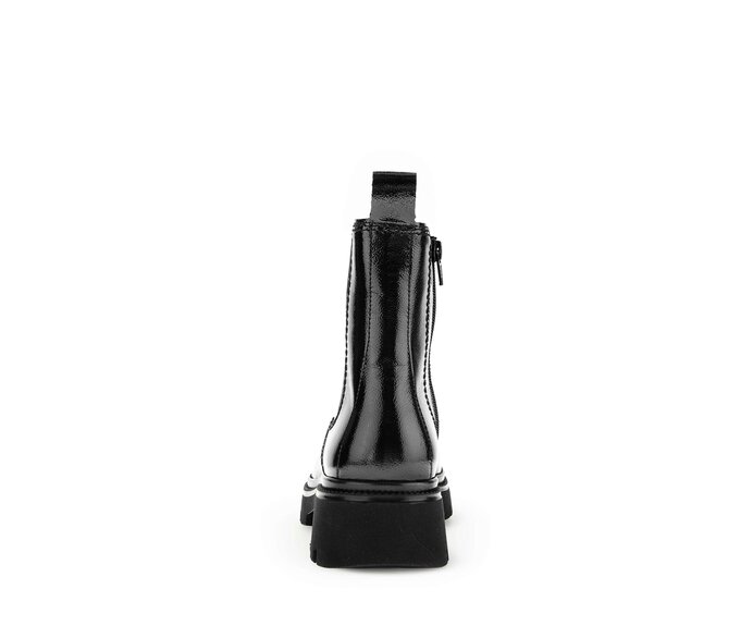 Gabor Damen  Chelsea Boot Schwarz - Lackleder