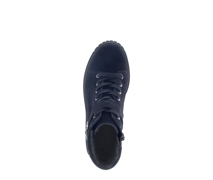 Gabor Damen  Schnürstiefelette Blau - Rauleder