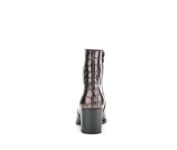 Gabor Damen  Elegante Stiefelette Bronze - Leder Reptiloptik