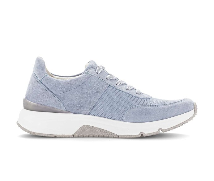 Gabor Damen  Sneaker Low Blau - Materialmix Leder/Lederimitat