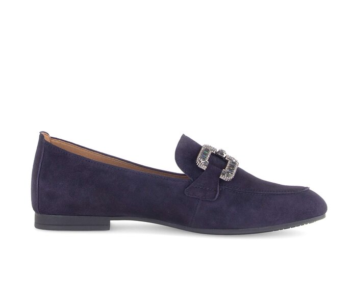 Gabor Damen  Slipper Blau - Rauleder