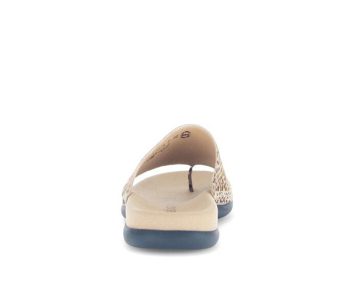 Gabor Damen  Zehentrenner Beige - Rauleder