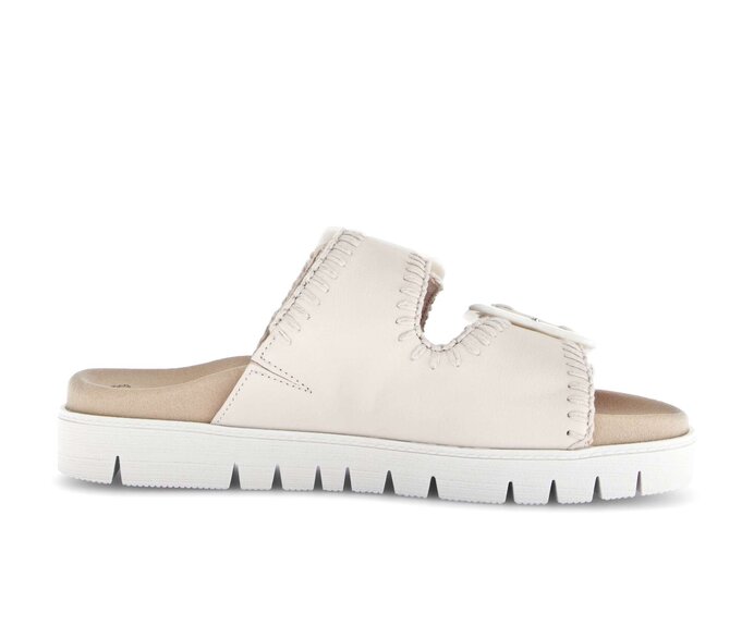 Gabor Damen  Pantolette Creme - Glattleder