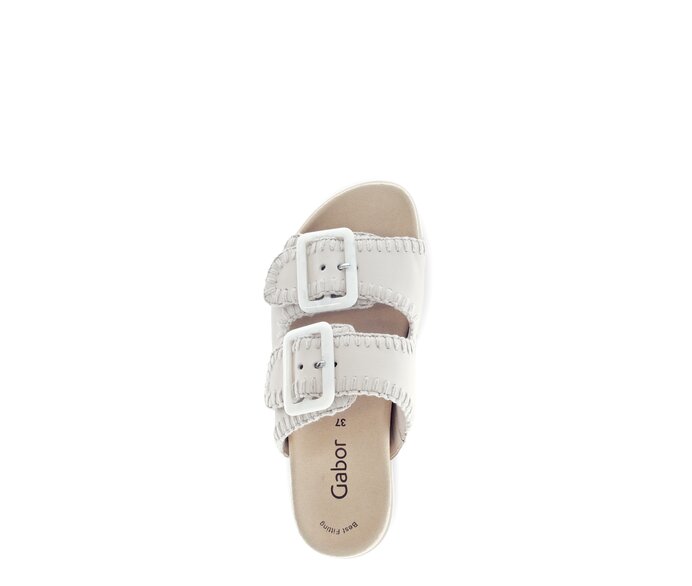 Gabor Damen  Pantolette Creme - Glattleder