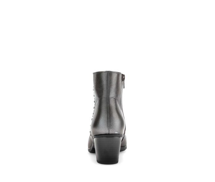 Gabor Damen  Elegante Stiefelette Silber - Glattleder