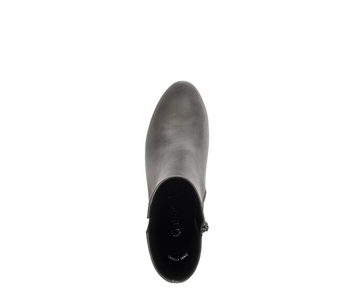 Gabor Damen  Elegante Stiefelette Silber - Glattleder