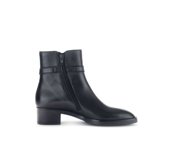 Gabor Damen  Elegante Stiefelette Schwarz - Glattleder