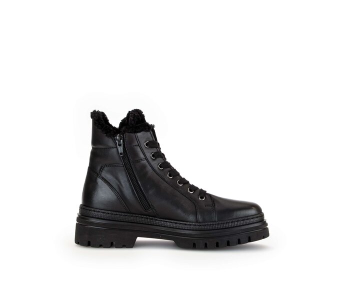 Gabor Damen  Winterstiefelette Schwarz - Materialmix Leder/Lederimitat