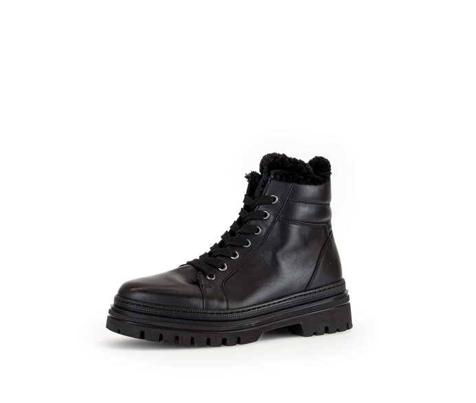 Gabor Damen  Winterstiefelette Schwarz - Materialmix Leder/Lederimitat