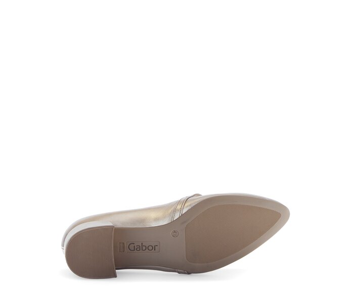 Gabor Damen  Spangenpumps Gold - Effektleder