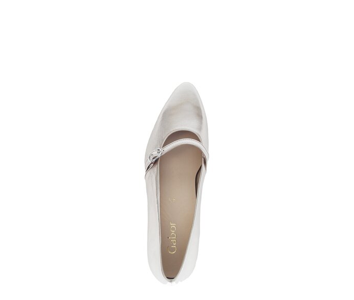 Gabor Damen  Spangenpumps Gold - Effektleder