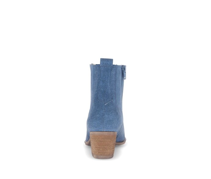 Gabor Damen  Elegante Stiefelette Blau - Rauleder