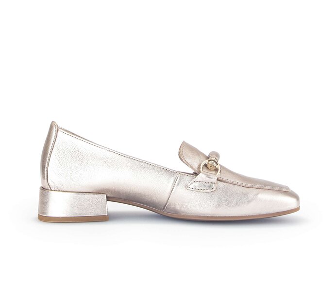 Gabor Damen  Slipper Gold - Effektleder