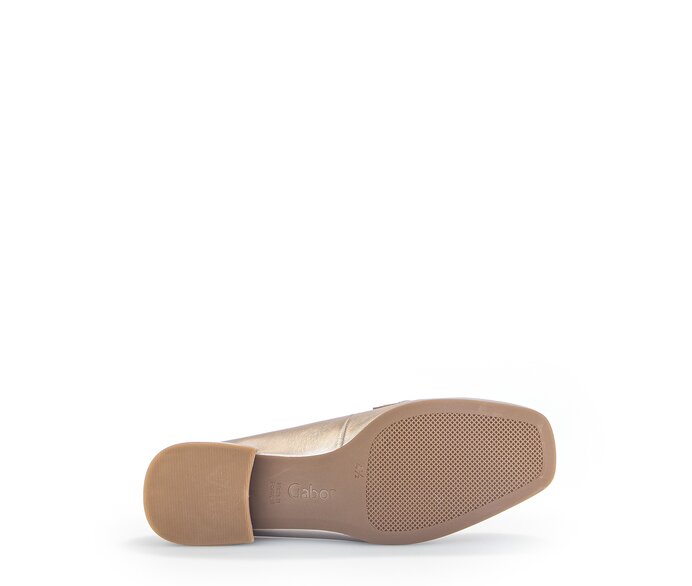 Gabor Damen  Slipper Gold - Effektleder
