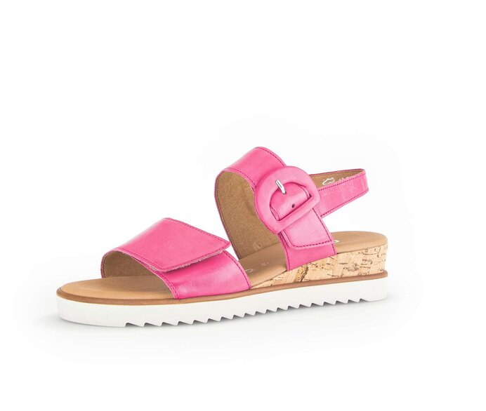 Gabor Damen  Keilsandalette Pink - Glattleder