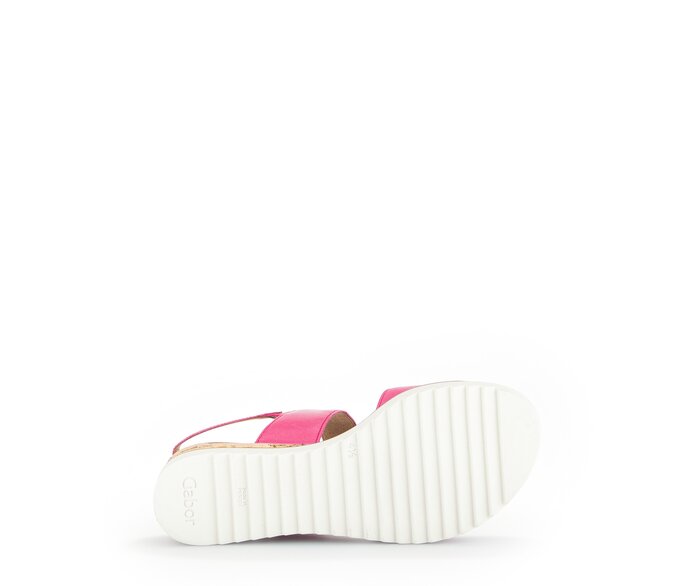 Gabor Damen  Keilsandalette Pink - Glattleder