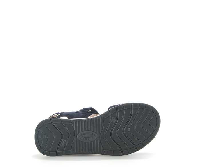 Gabor Damen  Trekkingsandale Blau - Materialmix Leder/Lederimitat