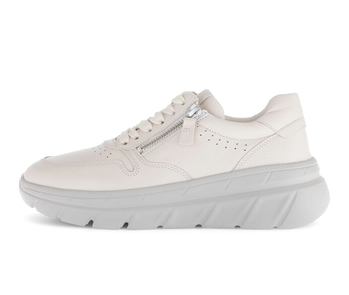 Gabor Damen Sneaker Low Creme - Glattleder