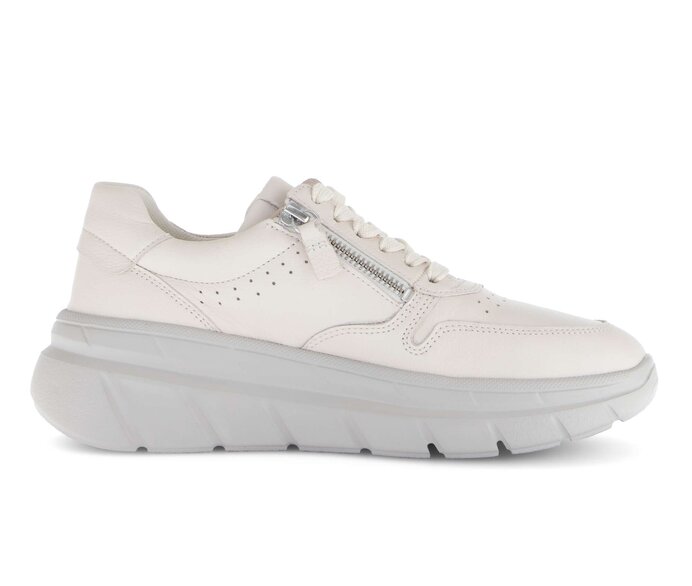 Gabor Damen  Sneaker Low Creme - Glattleder