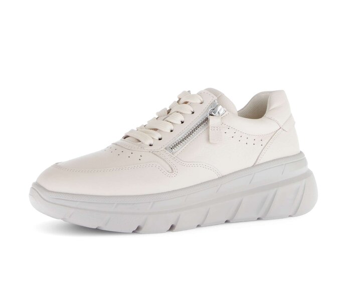 Gabor Damen  Sneaker Low Creme - Glattleder