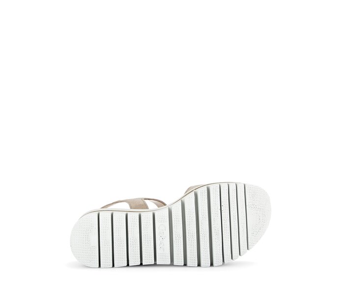 Gabor Damen  Plateau Sandale Beige - Rauleder