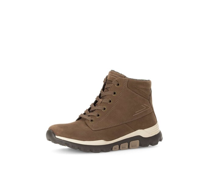 Gabor Damen  Sportliche Stiefelette Braun - Rauleder