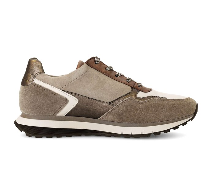 Gabor Damen  Sneaker Low Braun - Materialmix Leder
