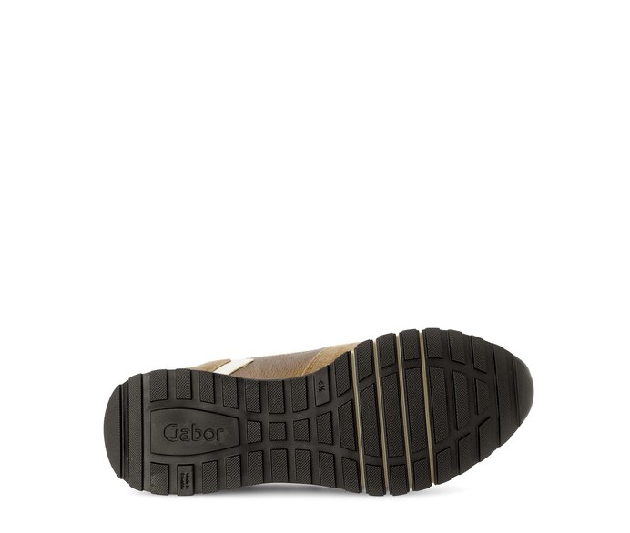 Gabor Damen  Sneaker Low Braun - Materialmix Leder