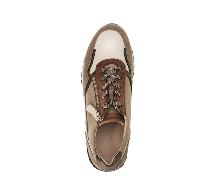 Gabor Damen  Sneaker Low Braun - Materialmix Leder