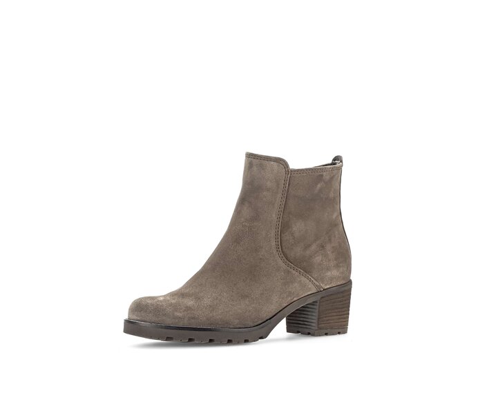 Gabor Damen  Plateau Stiefelette Braun - Rauleder