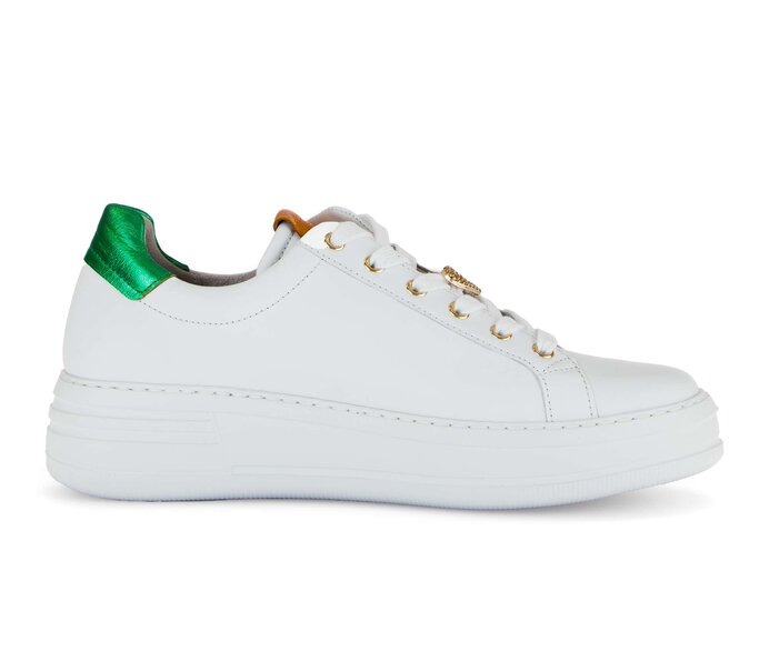 Gabor Damen  Sneaker Low Weiß - Materialmix Leder