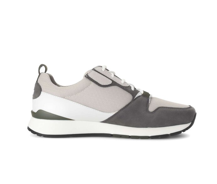 Pius Gabor Herren Sneaker Low Grau - Materialmix Leder/Textil