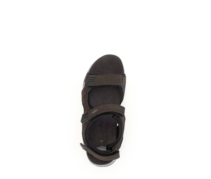 Gabor Herren Rollingsoft Trekkingsandale Braun - Materialmix Leder/Textil