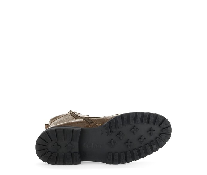 Gabor Damen  Schnürstiefelette Braun - Lackleder