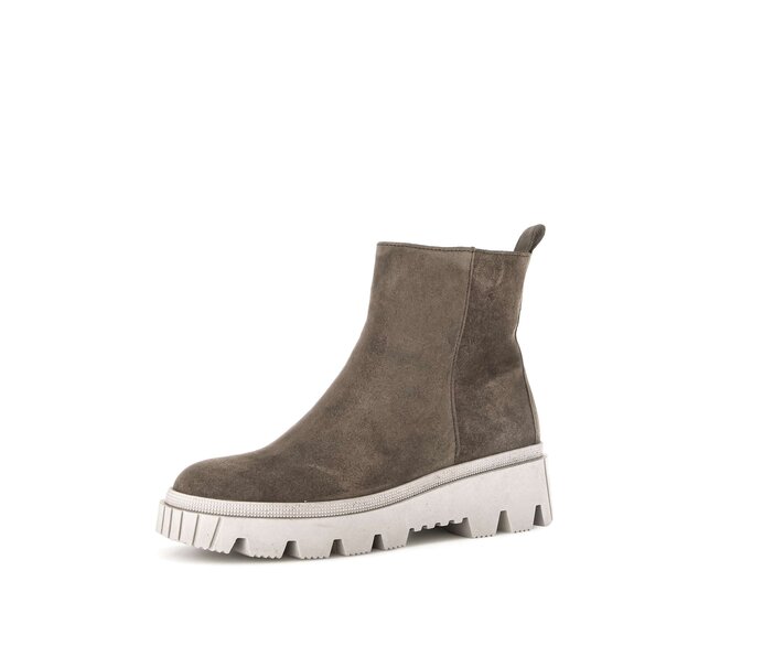 Gabor Damen  Plateau Stiefelette Grau - Rauleder